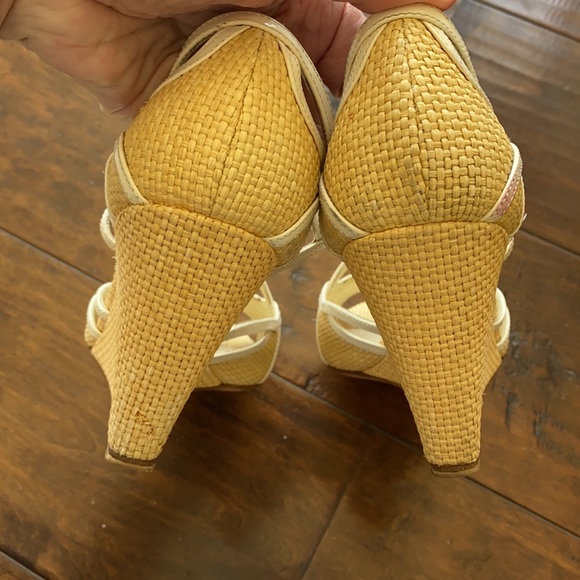 PRADA Wedge Sandals Straw / Raffia - Size 41 - Picture 13 of 16